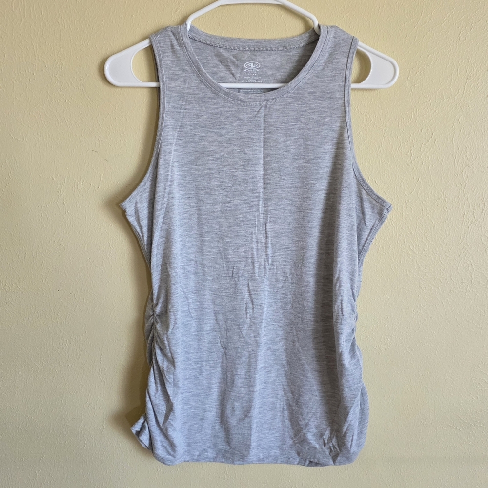 Athletic Works Sleeveless Tank Top Side Ruched
